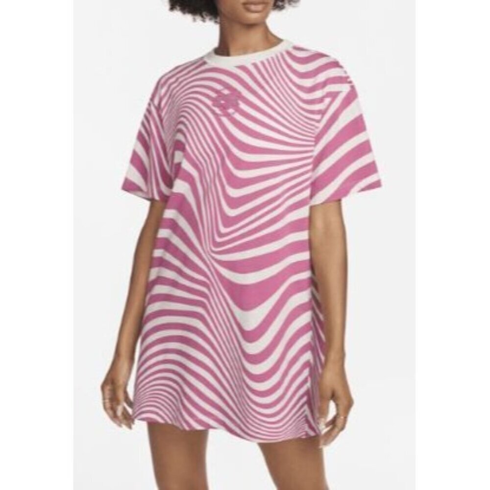 Nike Sportswear Essential Dress Women Size XS NWT All Over Print Retro Mini